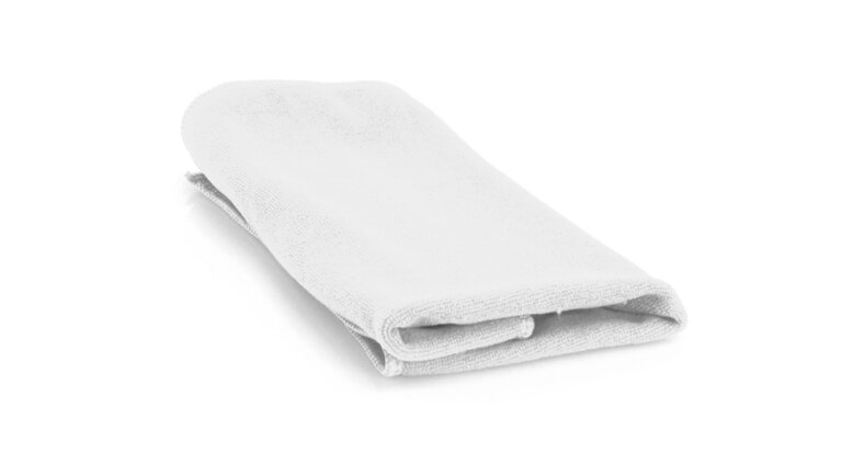 Serviette en microfibre personnalisée 45 x 30 cm blanche - Matilo | pandacola