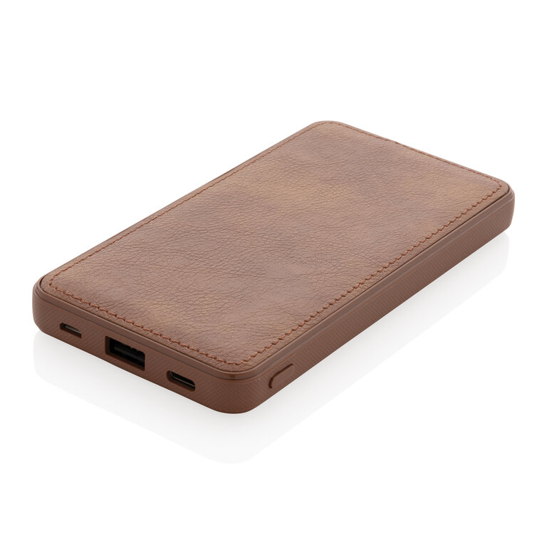 Batterie de secours personnalisable 10.000 mAh en PU - Tusca | pandacolach