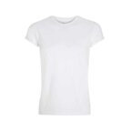 T-shirt blanc coton 150 gr/m² GOTS personnalisable manches roulées - Lucas White | pandacola - thumb