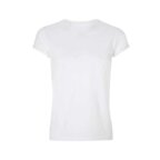 T-shirt blanc coton 150 gr/m² GOTS personnalisable manches roulées - Lucas White | pandacola - thumb - 1