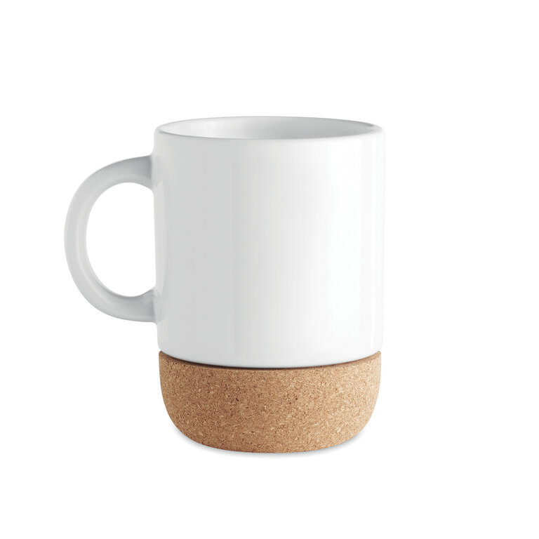 Mug publicitaire en céramique et liège 300 mL - Subcork | pandacolach