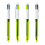 Stylo bille 4 couleurs fluo personnalisé BIC® - 4 Couleurs Fluo | pandacolach - thumb - 2