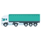 Règle personnalisable en plastique en forme de camion 15 cm - Trucker | pandacola - thumb - 2