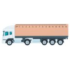Règle personnalisable en plastique en forme de camion 15 cm - Trucker | pandacola - thumb - 3