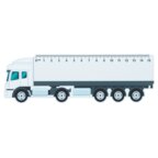 Règle personnalisable en plastique en forme de camion 15 cm - Trucker | pandacola - thumb