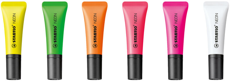 Surligneur publicitaire en forme de tube - Néon | Stabilo | pandacolach - 2