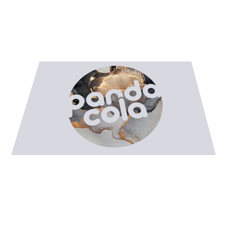 Sticker de sol promotionnel carré en vinyle 50x50 cm - Zelo | pandacola
