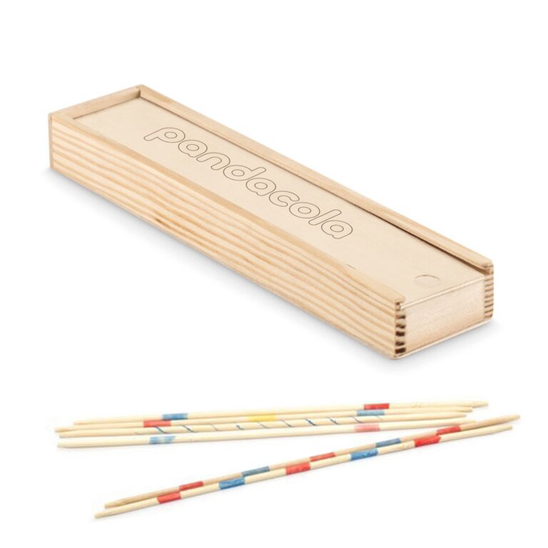 Jeu de mikado publicitaire en bois - Camido | pandacolach