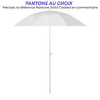 Parasol personnalisé rond en plastique pans arrondis - Bahamas round | pandacola - thumb