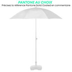 Parasol personnalisé rond en plastique pans arrondis - Bahamas round | pandacolach - thumb