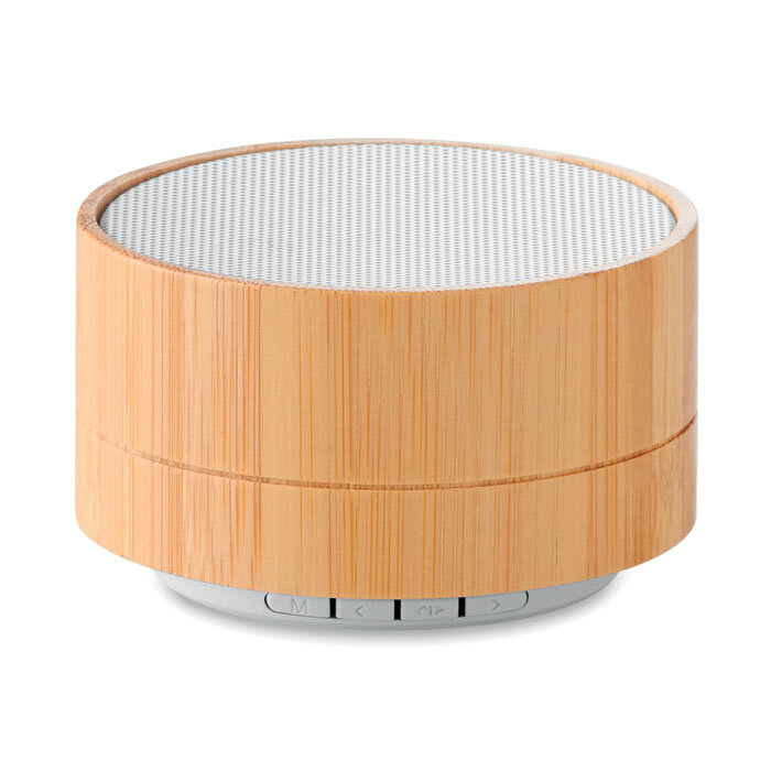 Haut-parleur publicitaire bluetooth en bambou - Sound Bamboo | pandacolach