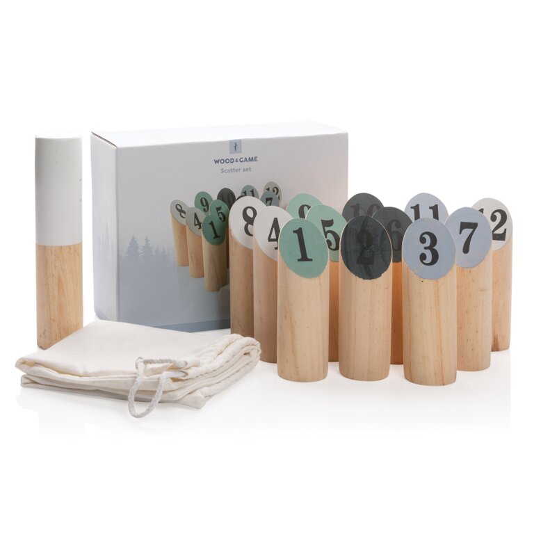 Jeu de quilles personnalisable scandinaves en bois - Suomi | pandacolach - 1