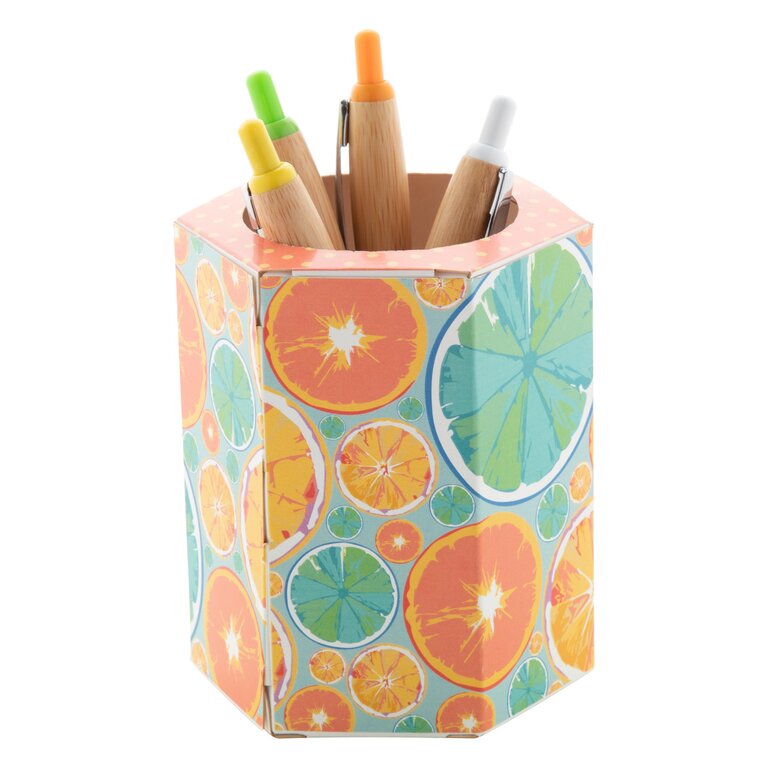 Porte stylo totalement personnalisable hexagone - Holty | pandacola - 2