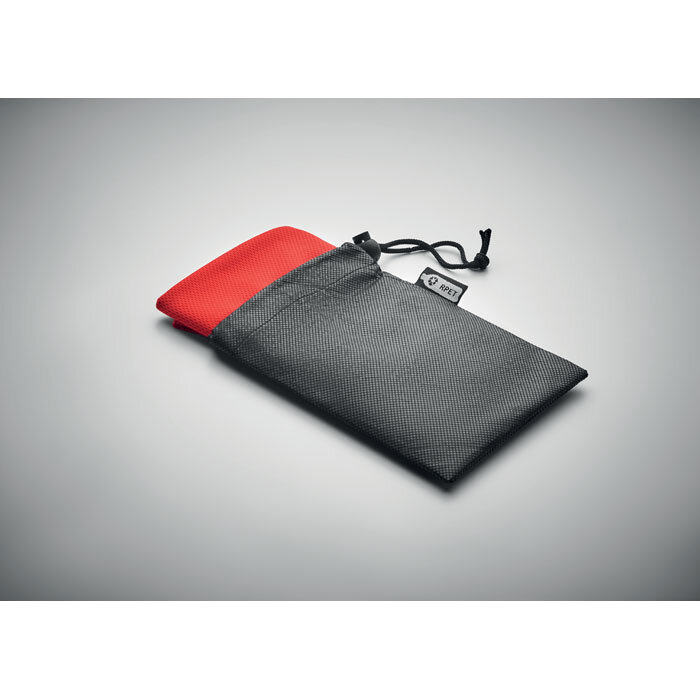 Serviette de sport personnalisée à haute capacité d'absorption en rPET avec sac filet - Tuko | pandacola - 3