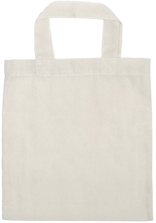 Mini sac shopping personnalisable en coton 110 gr/m² 23,5 x 25 cm- Calixte | pandacola - 1