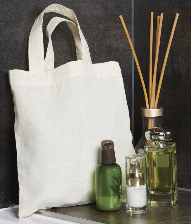 Mini sac shopping personnalisable en coton 110 gr/m² 23,5 x 25 cm- Calixte | pandacola - 2