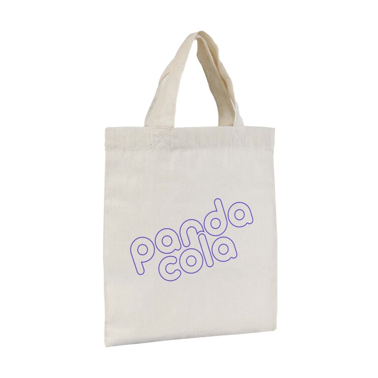 Mini sac shopping personnalisable en coton 110 gr/m² 23,5 x 25 cm- Calixte | pandacolach
