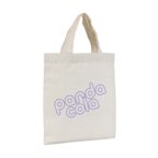 Mini sac shopping personnalisable en coton 110 gr/m² 23,5 x 25 cm- Calixte | pandacolach - thumb - 3