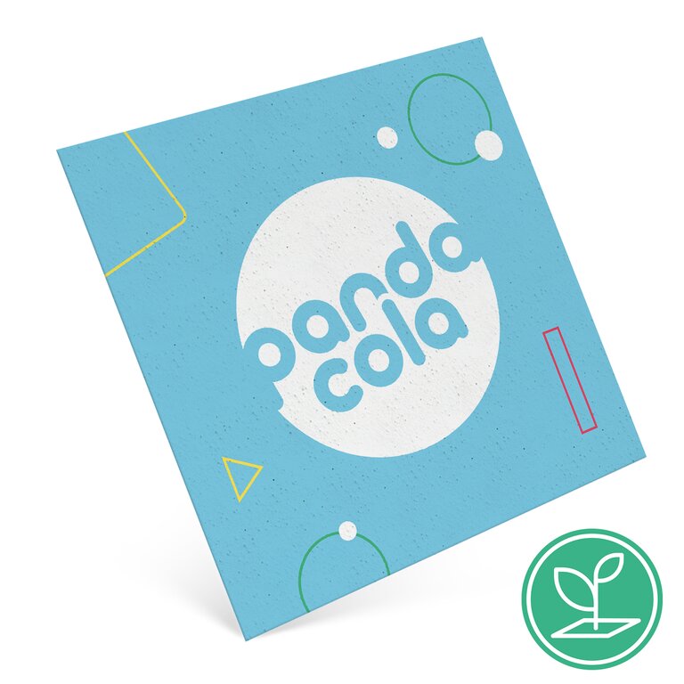 Carte d'invitation personnalisée à planter en papier - Polva | pandacolach