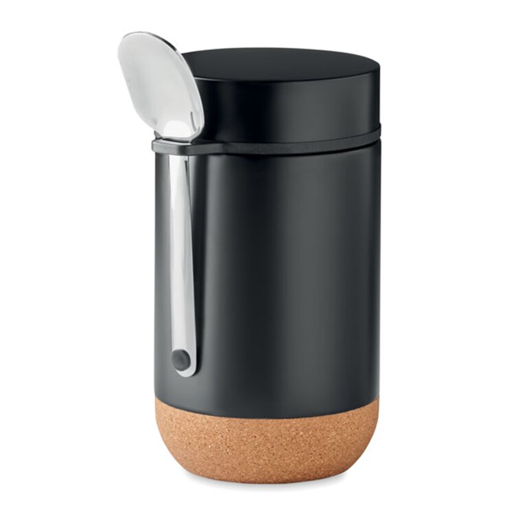 Pot de conservation personnalisable en acier avec cuillère - Condimento | pandacola
