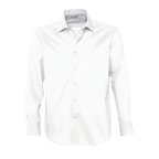 Chemise homme en stretch blanche - Louxor | pandacola - thumb