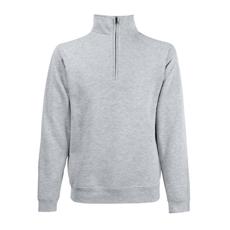 Sweat personnalisé raglan homme col zippé en coton 280 gr/m² | FRUIT OF THE LOOM® - Palaba | pandacolach