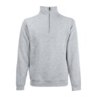 Sweat personnalisé raglan homme col zippé en coton 280 gr/m² | FRUIT OF THE LOOM® - Palaba | pandacolach - thumb - 3