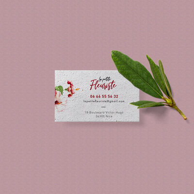 Carte de visite personnalisable à planter en papier - Tolga | pandacolach - 2