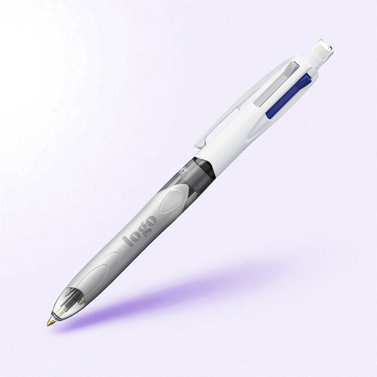 Stylo 4 couleurs portemine publicitaire BIC® - 4 Couleurs 3+1HB | pandacola