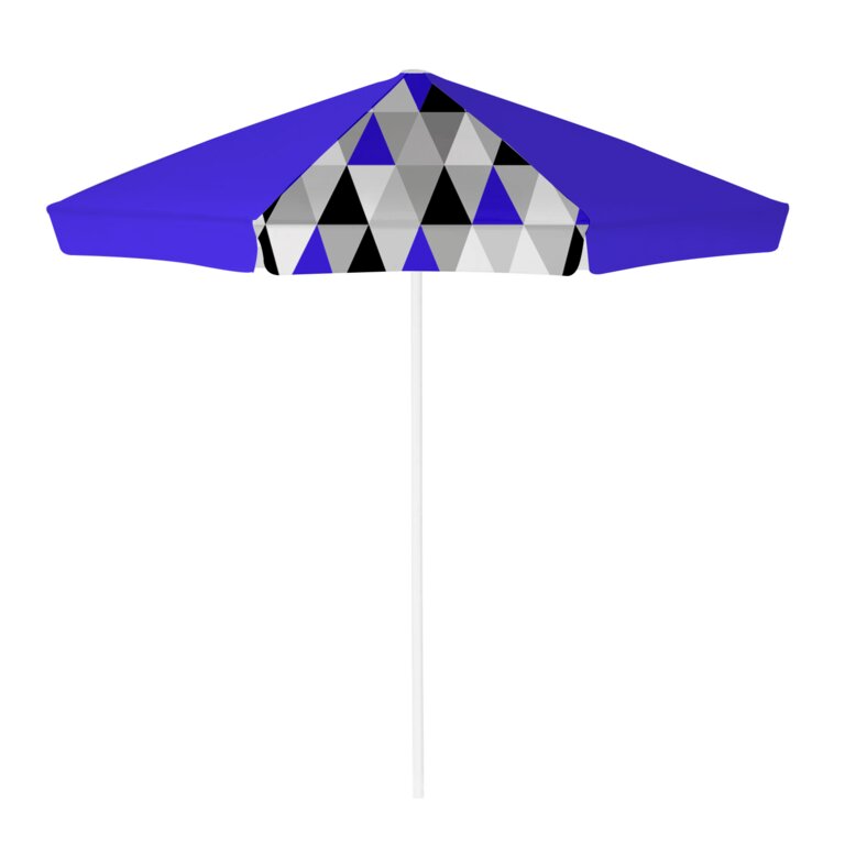Parasol promotionnel octogonal ouverture par bouton et lambrequin pans plats - Canaries | pandacolach - 3