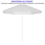 Parasol promotionnel octogonal ouverture par bouton et lambrequin pans plats - Canaries | pandacola - thumb