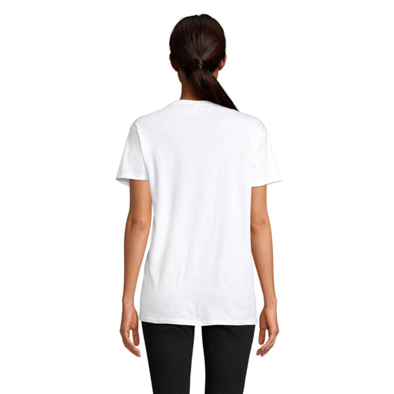 Tee-shirt personnalisable blanc unisexe à col rond 100% en coton bio 140 gr/m² - Epic | pandacola - 2