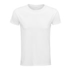 Tee-shirt personnalisable blanc à col rond 100% en coton bio 140 gr/m² - Epic | pandacola - thumb