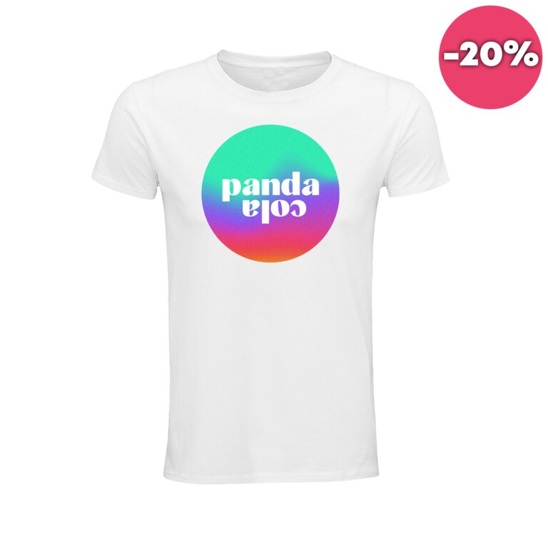 Tee-shirt personnalisable blanc à col rond 100% en coton bio 140 gr/m² - Epic | pandacolach