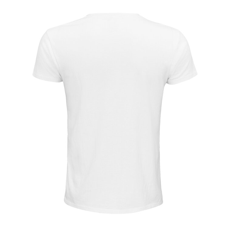 Tee-shirt personnalisable blanc à col rond 100% en coton bio 140 gr/m² - Epic | pandacolach - 1