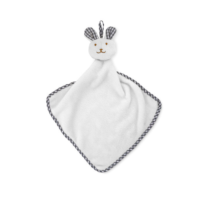 Doudou personnalisé lapin pour bébé avec corps serviette 180 gr/m² - Hug Me | pandacola