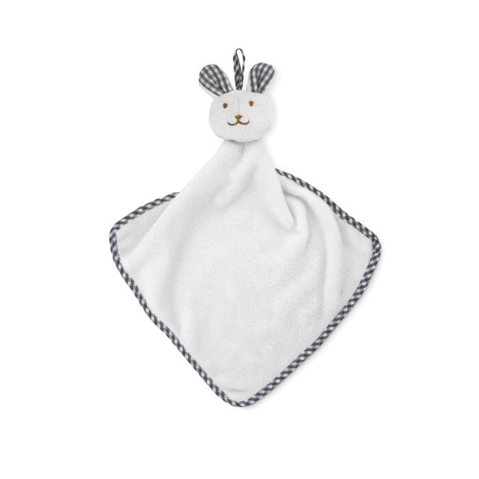 Doudou personnalisé lapin pour bébé avec corps serviette 180 gr/m² - Hug Me | pandacolach