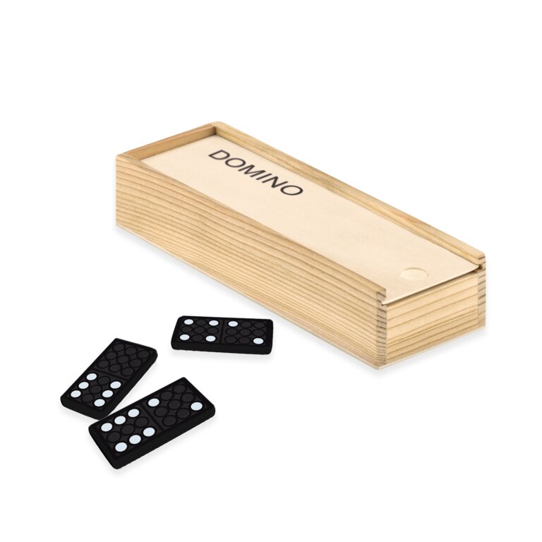 Jeu de domino publicitaire en bois - Copou | pandacola