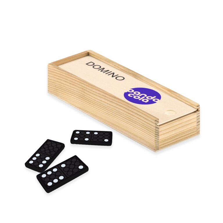 Jeu de domino publicitaire en bois - Copou | pandacolach