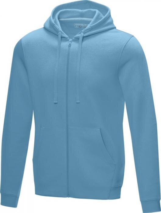 Sweat homme personnalisé à capuche avec zip et poches en coton bio 280 g/m² - Ruby | pandacola