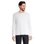 T-shirt personnalisable unisexe blanc en coton bio manches longues 175 gr/m² - Pioneer Lsl | pandacola - thumb