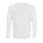 T-shirt personnalisable mixte blanc en coton bio manches longues 175 gr/m² - Pioneer Lsl | pandacolach - thumb - 1