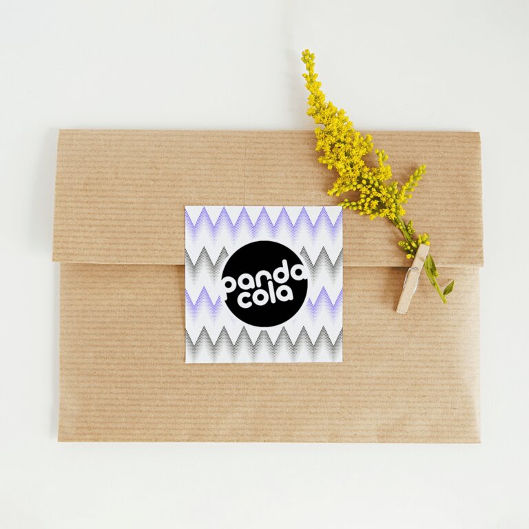 Sticker personnalisable carré 5x5 cm - Lupa | pandacola - 1