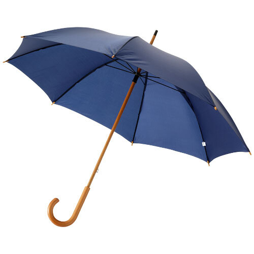 Parapluie publicitaire avec manche canne et mât en bois - Jova | pandacolach