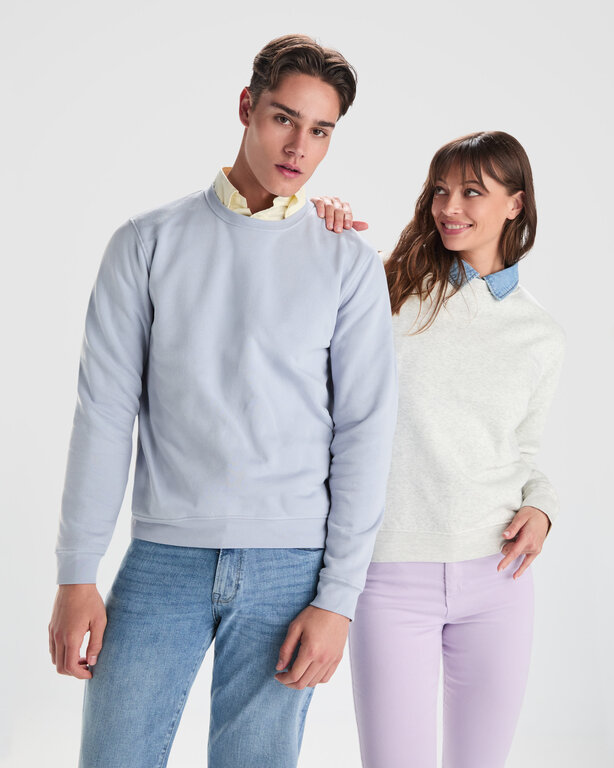 Sweat publicitaire unisexe ras du cou avec poignets ajustés 280 gr/m² - Anjo | pandacola