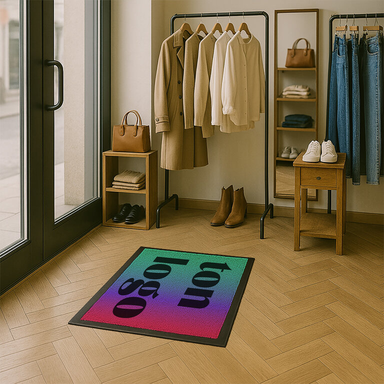 Tapis antidérapant personnalisable en quadrichromie 40x60 cm - Kapis | pandacolach