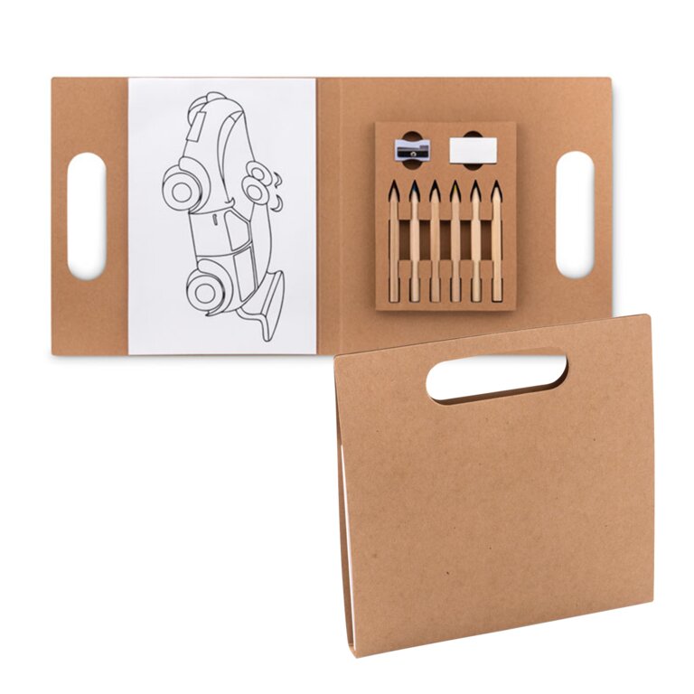 Set de coloriage personnalisé avec feuilles - Portrai | pandacola