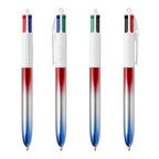 Stylo bille 4 couleurs publicitaire BIC® - 4 Couleurs Flags | pandacolach - thumb - 1