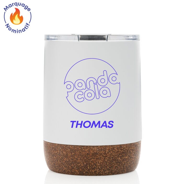 Tasse isotherme personnalisable 18 cl en acier inoxydable avec votre prénom - Fidji own | pandacolach