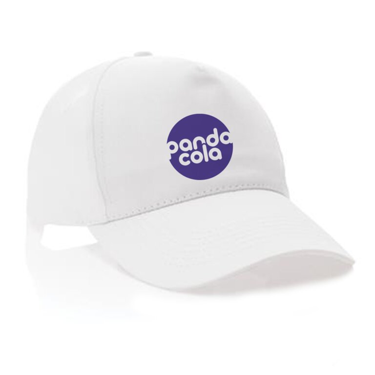Casquette publicitaire 5 panneaux coton recyclé 280 gr/m² - Nairobi | Impact | pandacolach